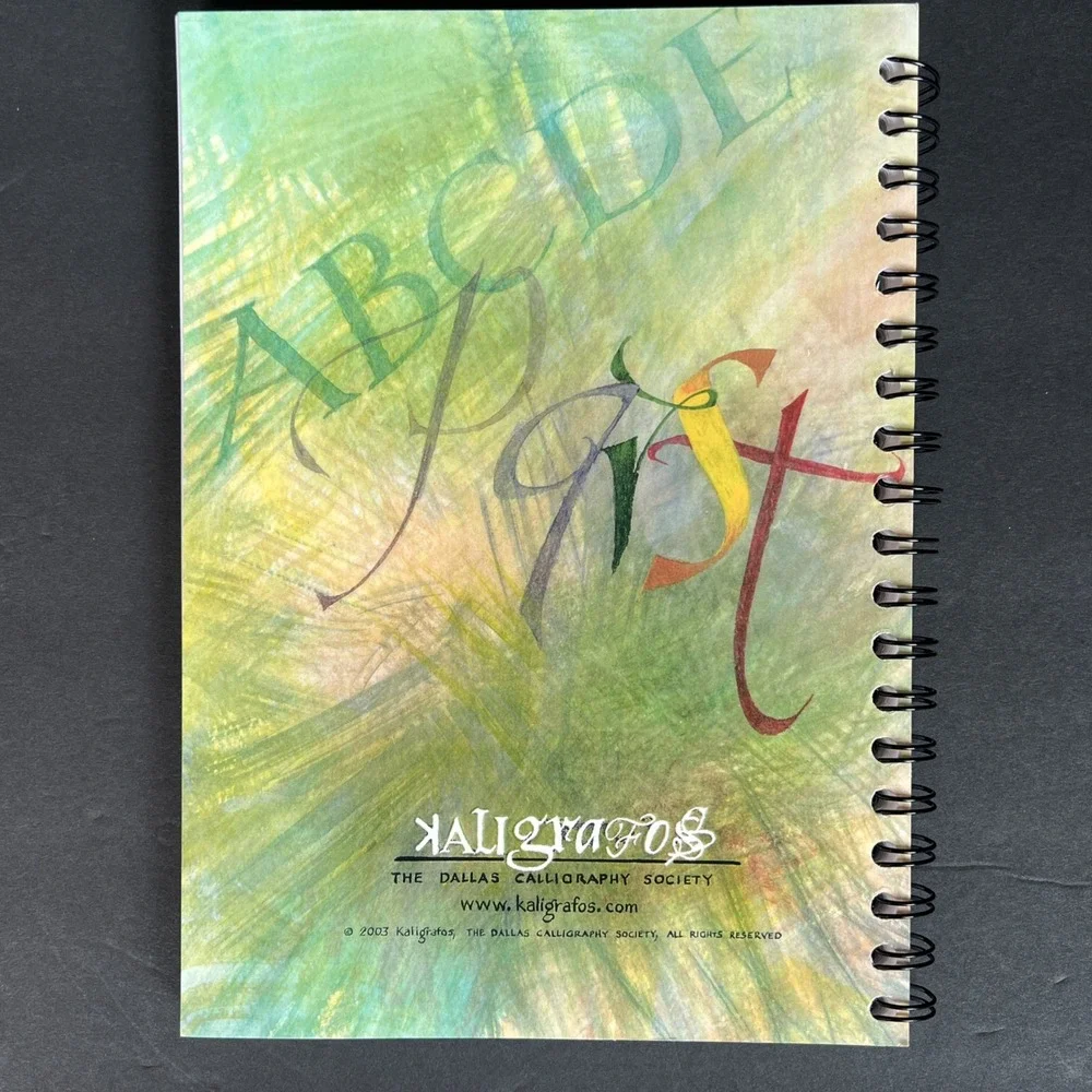 VTG Alphabet Soup Recipe Cookbook 2003 Kaligrafos Dallas Calligraphy Society